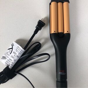 CHI Ceramic Triple Waver Iron, Curling Iron Creates Long-Lasting Frizz-Free, Wav